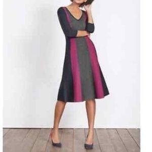 Boden Darcey Knit Colorblock Sweater Dress